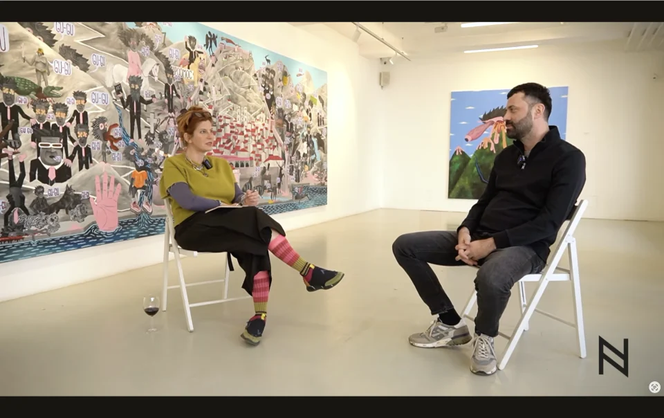 Screenshot from the Galerija Novembar project